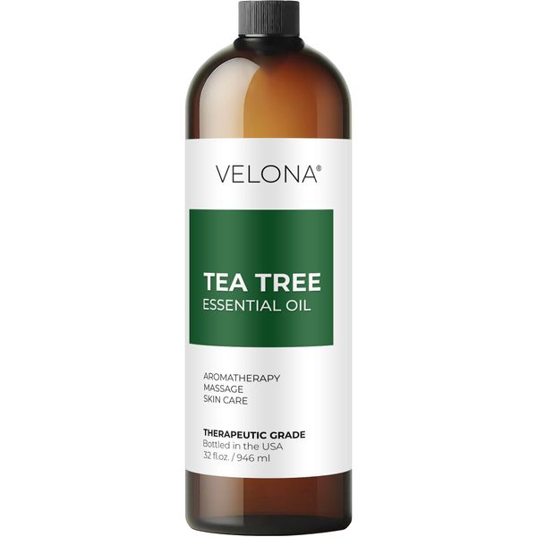 Tea Tree Essential Oil by Velona - 32 Fl Oz | Therapeutic Grade for Aromatherapy Diffuser Undiluted