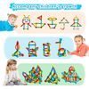 Magnetic building blocks - 48PCS educational learning, motricity and creative, Mobile or fixed magnetic construction