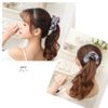 shefun JP125 Scrunchie, Voluminous Pearl, Satin, Elegant, Stylish, Adult, Daily Hair Ornament, 4 Colors, grey (grey marl)