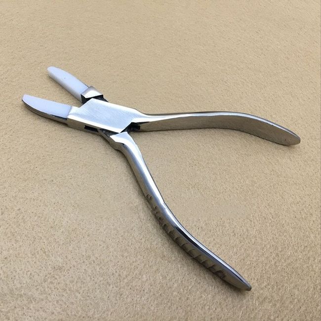 Double Nylon Jaw Pliers Flat Nose Pliers Jewelry Making Plier for Craft  Projects 