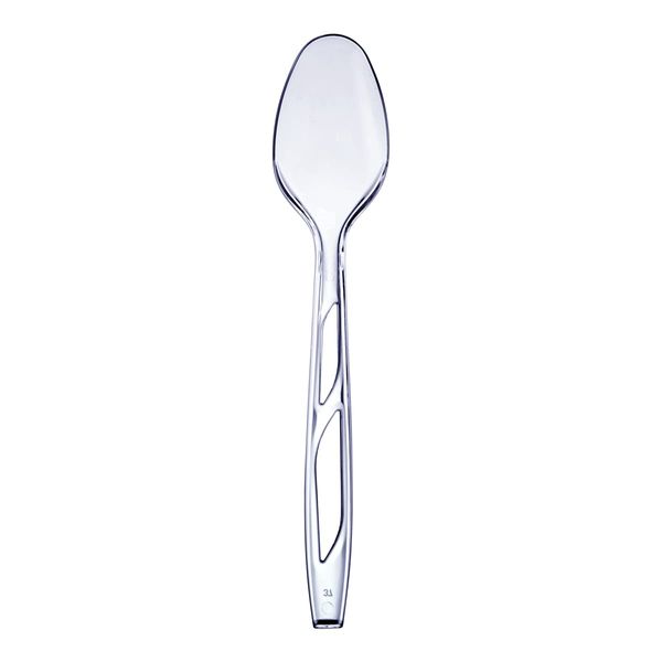 Comfy Package, [200 Count] Premium Heavyweight Disposable Clear Plastic Spoons