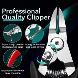 1pcs Nail Clippers for Thick & Ingrown Toenails - Sharp Curved