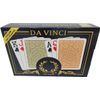 DA VINCI Palermo, Italian 100% Plastic Playing Cards, 2 Deck Set with Hard Shell Case and 2 Cut Cards (Poker Size Jumbo Index)
