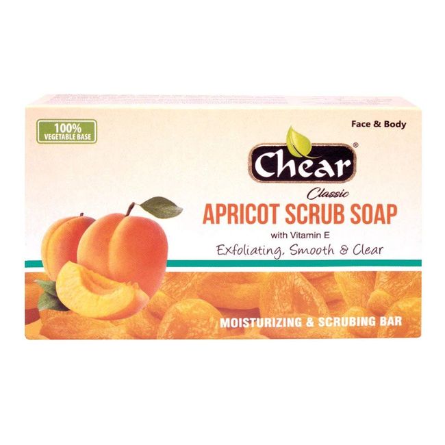 Chear Apricot Scrub Exfoliating Soap 150g - for face & body