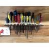 Wall Mounted Tool Organizer Wooden Storage Rack Screwdriver Hex Wrench Holder