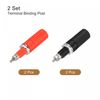 uxcell Binding Post Speaker Terminal for 4mm Banana Plug Red Black 4pcs