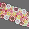 Multicolor Beaded Table Runner Floral Table Runner Spring Tableware 13X36 Inch