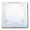 Undisclosed Radar Plotting Sheet Pad - 50 Sheets, 13" x 13", Printed on Paper