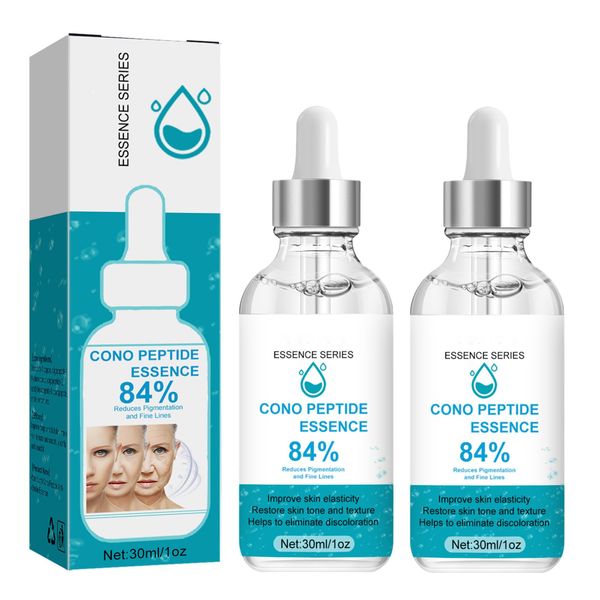 2pcs Cono-Peptide Essence 84%, Effective Anti-ageing Face Serum, 30ml Boost Collagen Anti-Wrinkle Serum, Instant Lifting Face Peptide Serum,Reduce Pigmentation And Fine Lines for all of Skin