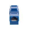 NavePoint CAT6A UTP Inline Keystone Coupler, 10 Pack, Blue