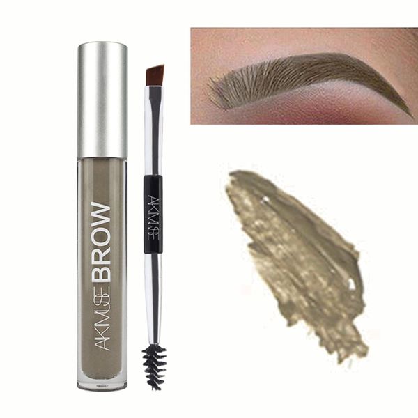 Waterproof Liquid Eyebrow Gels, Smudge-Proof, Sweat Resistant, Full Natural-24Hours Long Lasting Tinted Makeup Color Gel with Brow Pen (BLONDE)