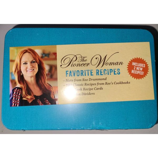 2019 The Pioneer Woman Favorite Recipes Box Tin Ree Drummond 100 Recipe New