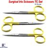 Surgical Iris Scissors TC Dental Tissue Dissecting Suture Medical Scissors Tools
