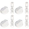Yourspares Universal White Control Knobs for Ovens, Cookers and Hobs (Pack of 4)