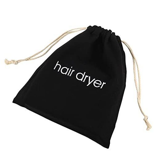 Hair Dryer Bags Drawstring Bag Container Hairdryer Bag For Travel Bathroom blac