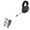 BoxWave Cable Compatible with ASUS TUF Gaming H3 Wireless - MagnetoSync mini Adapter, Magnet Charging Cable USB Type-C Micro USB - Jet Black