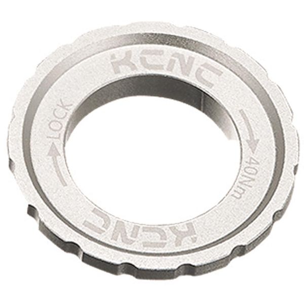 KCNC Disc Brake Rotor Silver One Size Lock Ring [SHIMANO Center Lock Compatible]