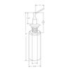 4400740 Kitchen Sink Deck Mounted Liquid Soap/Hand Sanitizer Dispenser