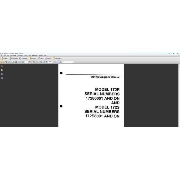 C 172 Wiring Diagram Electrical Manual 172r 172s
