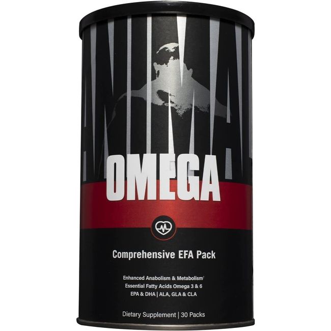 UNIVERSAL NUTRITION ANIMAL OMEGA (30 PACKS) efa epa dha 3 6 pak m stack fish oil