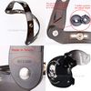 Adapter Flip Up Attachment for Snap Helmet Bubble Shield Visor (Smoke)