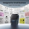 CLABEL Thermal Label Maker Machine: 221B Bluetooth Label Maker Machine with Tape Mini Sticker Printer Barcode Printer Compatible with Smartphone with 1 Roll 40x30mm Label (Blue)