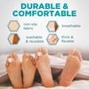 Homergy Hammer Toe Straightener Corrector Splint - 4 Broken Toe Wraps, Brace Orthopedic Separator, Cushioned Bandages, Heal Wrap Toe Straighteners for Crooked Toes, Align Hallux Valgus (Beige)