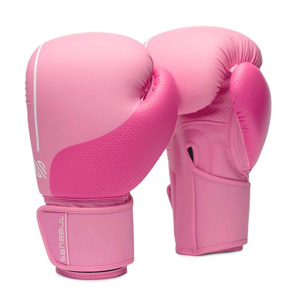 Sanabul Women's Easter Egg Boxing Gloves (Coral, 14 oz)