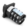 Switch 7 Position, 500V 20A Toggle Switch Selector Switch, 12 Terminals Locking Type 0-1-2-3-4-5-6 Cam Switch