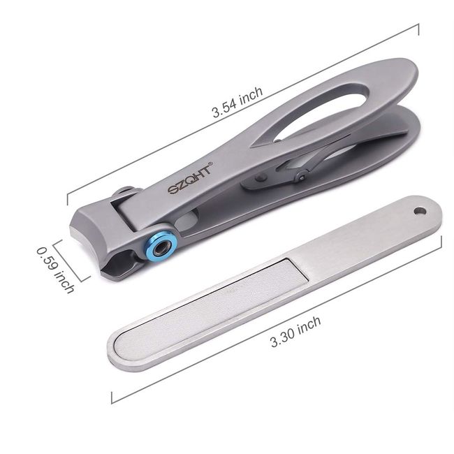 SZQHT 15mm Wide Jaw Opening Nail Clippers for Thick Nails,Finger Nail  Clippers for Ingrown Toenail Clippers for Men,Tough Nails, Seniors