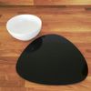 Pebble Placemat Set - Gloss Bright Green 4 Placemats Standard 28cm