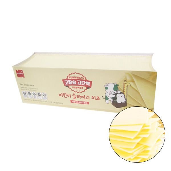 Sunrich Children&#39;s Sliced Cheese 100 Sheets (Baby Cheese Snack)