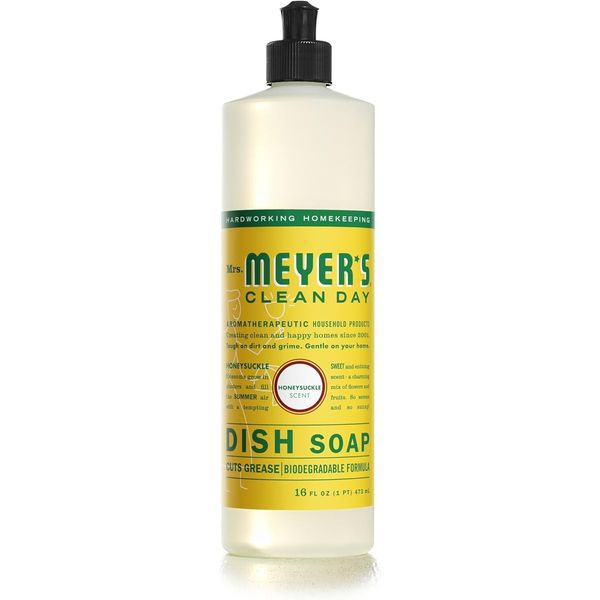 MRS. MEYER'S CLEAN DAY Honeysuckle Liquid Dish Soap 16oz