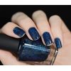 ILNP After Midnight - Prussian Blue Holographic Nail Polish with Gold Accents, Chip Resistant Manicure, Non-Toxic Nail Lacquer, Vegan, Cruelty Free, 12ml