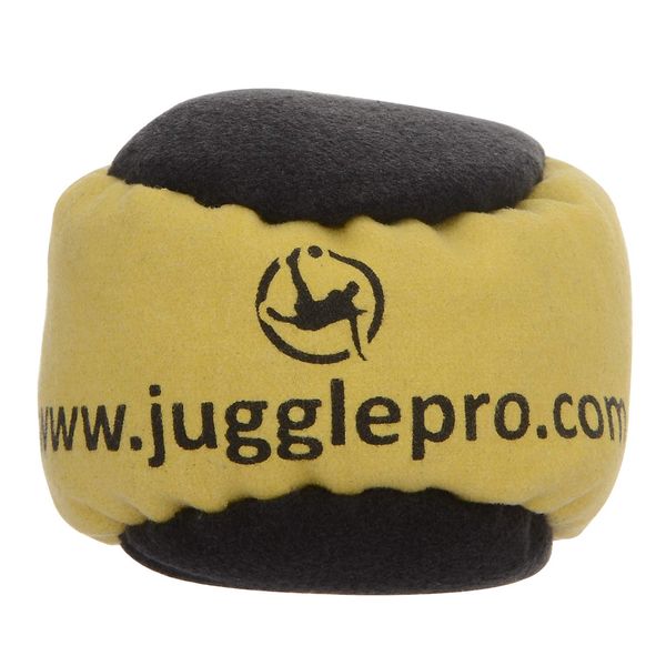 Juggle Pro Hacky Sack Footbag mit 2 Paneelen – Modell NUNCHAKU – FUSSJONGLIEREN - Hergestellt aus Ultra Wildleder (Amara) Kunststoffgewebe, Gefüllt mit EPS-Kunststoffpaletten, Handgenäht