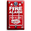 FIRE ALARM PULL DOWN PUSH LIGHT SINGLE GFI SWITCH WALL PLATE COVER ROOM HD DECOR