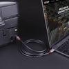 LINDY 36666 1m USB 3.2 Typ C an B Kabel, 5Gbit/s, Anthra Line