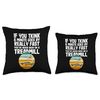 Treadmill Running Workout Fitness Exercise Treadmill Runner Throw Pillow
