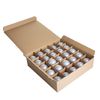 Box of 25 G40 Frosted White 1.6” 5W C7 E12 Base String Light Replacement Bulbs