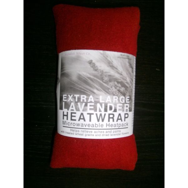Microwave Fleece Wheat Bag with Lavender - RED - Size LARGE