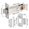 Stainless Steel 304 Round Recessed Door Lock Hidden Cup Pulls Knob Silver