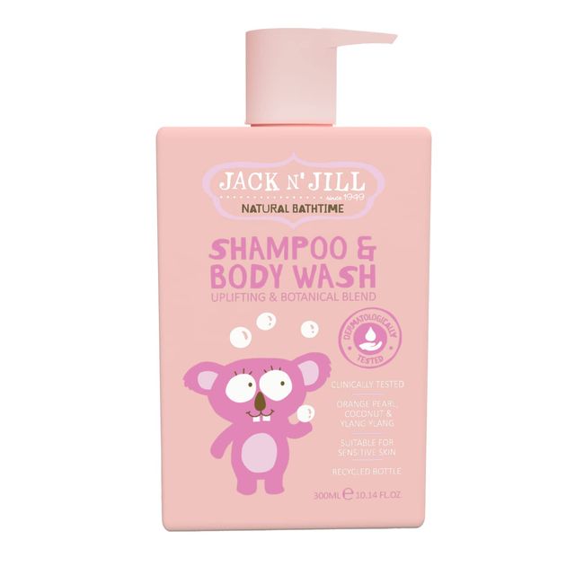 Jack N' Jill, Shampoo & Body Wash, Uplifting and Botanical Blend, Suitable For Sensitive Skin 300 ml