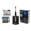 Pursonic S520 Rechargeable Sonic Toothbrush- Includes 20 accessories: 12 Brush Heads & More, Black
