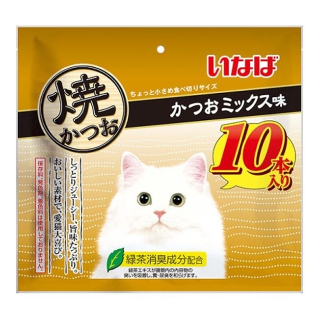 Inaba Grilled Bonito Bonito Mix Flavor, 10 Bottles