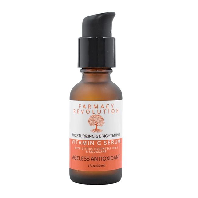 Farmacy Revolution CLINICAL GRADE VITAMIN C + TRI-PEPTIDE SERUM - Moisturizing & Brightening Serum with Squalane + Tri-Peptide Collagen Protecting