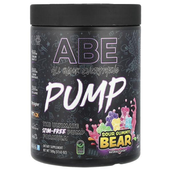 Pump, Sour Gummy Bear, 17.63 oz (500 g)
