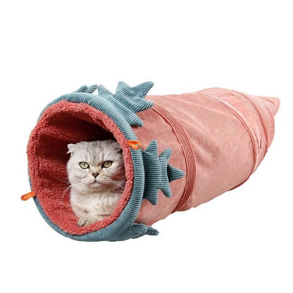 Cozy Pet Rest Haven - Reversible Cat Hammock With Creative Design - Red Carrot