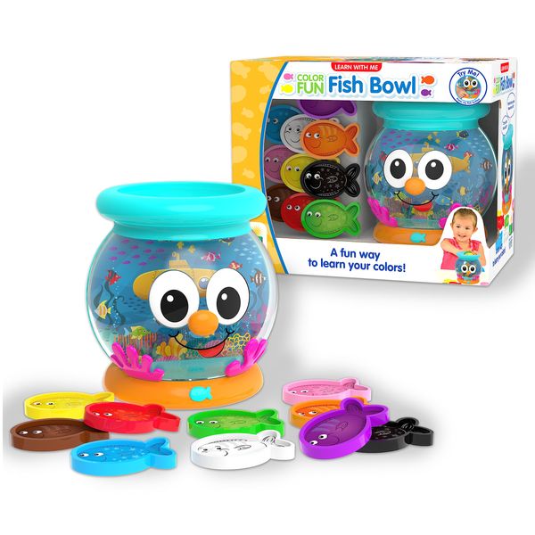 The Learning Journey: Learn With Me - Color Fun Fish Bowl - Color Teaching Toddler Toys & Gifts for Boys & Girls Ages 2 Years and Up - Preschool Learning Toy, Multicolor