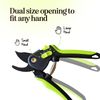 Ultra Sharp Pruning Shears Hedge Clipper – Cuts 3X Easier, Dual-Size Opening, Weak Hand Arthritis Clippers, Rust-Resistant Pruner, Effortlessly Cuts