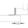 1/2" Overlay 25-Pack Bright Nickel Face Frame Cabinet Hinge